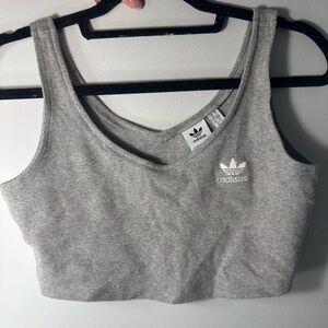 Adidas- Ribbed cropped tank. In perfect condition, never worn!
